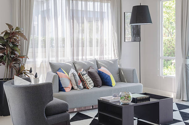 istock colorful pillows on modern grey sofa in living room 490856318