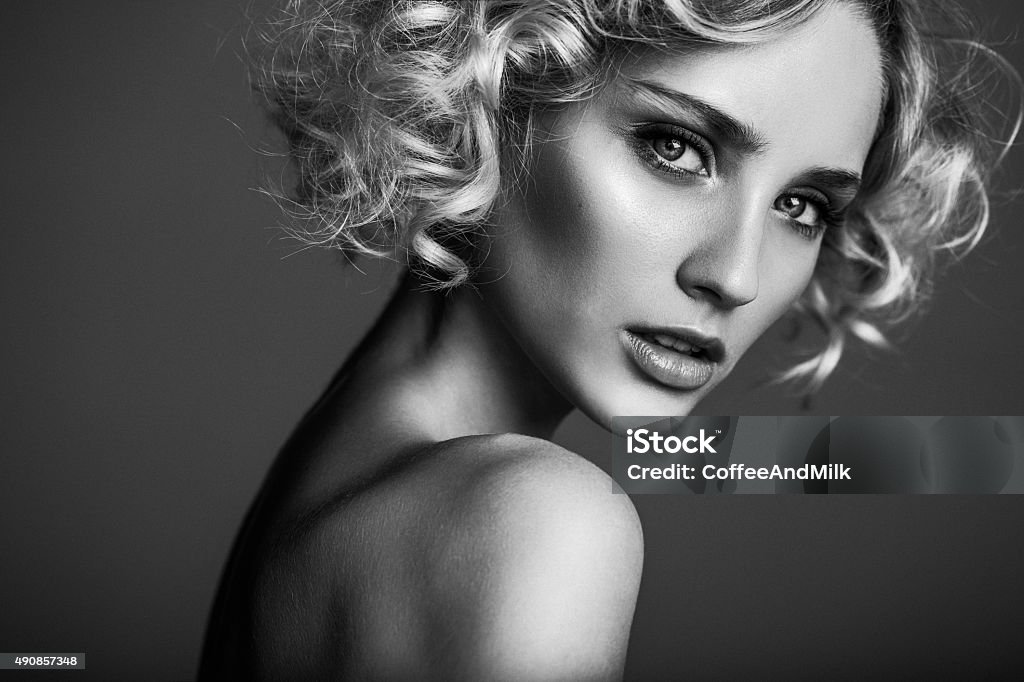 Beautiful woman Fashion Model Stock Photo