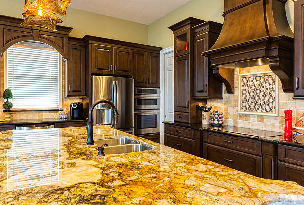 istock New Remodeled Modern Kitchen with Breakfast Bar 490857758