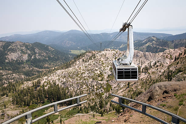 istock Dramatic View of Hanging Gondola 490860184