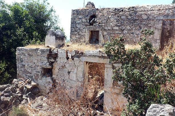 istock Ruins of a stone house 490861228