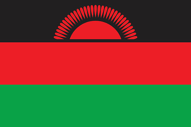 Flag Malawi Flag Malawi malawi stock illustrations