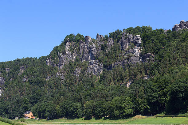 istock Bastei rock formation in Rathen, Saxon Switzerland 490877296