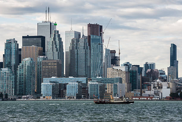 istock Ship carries tourists from Algonquin Island to Old Toronto 490878226