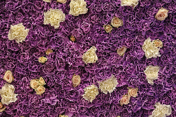 istock Wall of fresh flowers 490880223