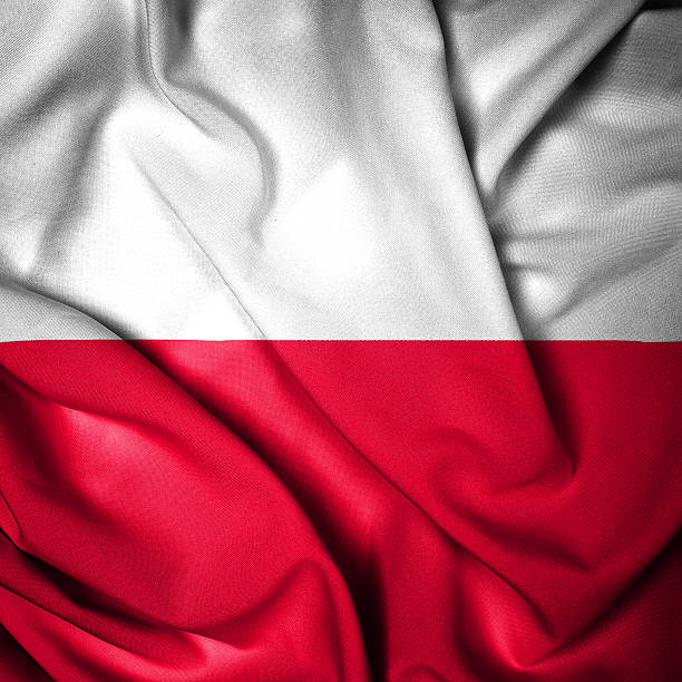istock Close up Flag of Poland 490880619