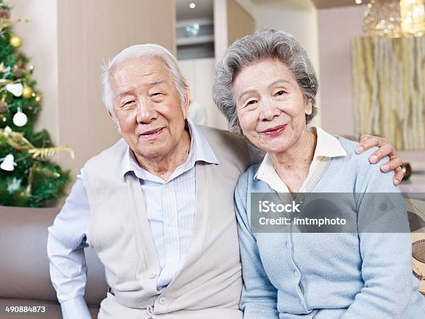 Senior Couple Stock Photo - Download Image Now - Senior Adult, Japanese Ethnicity, Smiling