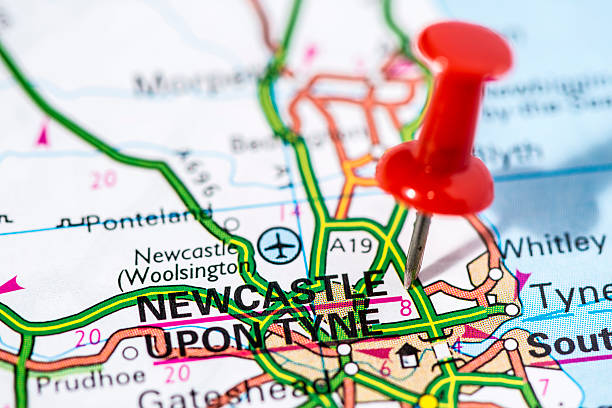 istock European cities on map series: Newcastle upon Tyne 490885741
