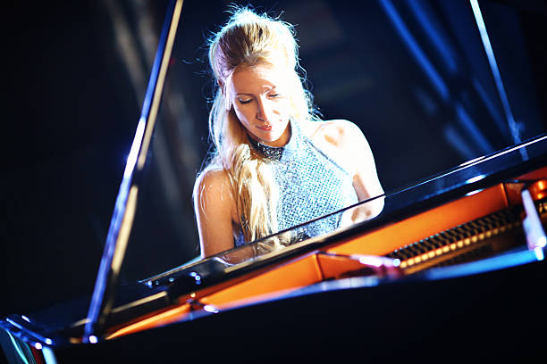 istock Female pianist in a concert. 490885825