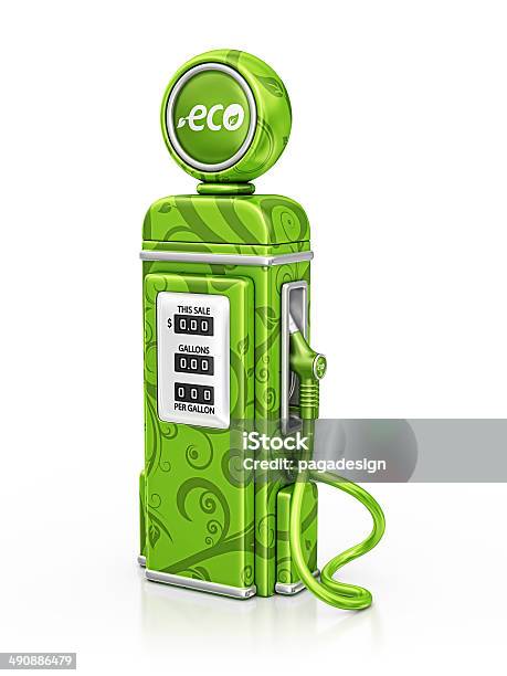 Eco Fuel Stock Photo - Download Image Now - Fuel Pump, Gasoline, Three Dimensional
