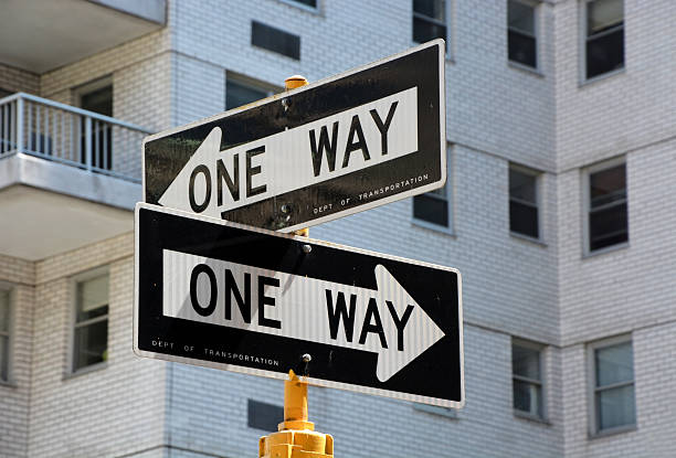 istock One way signs in NY 490886652