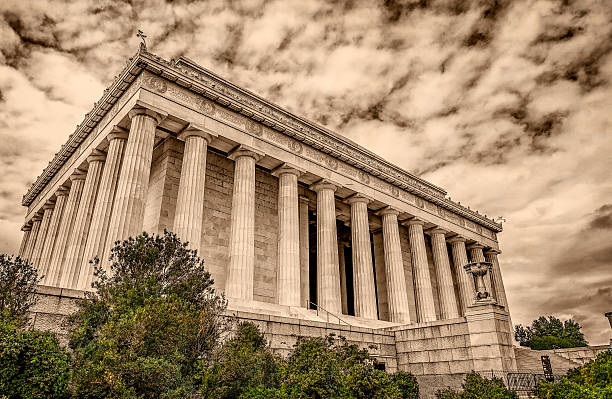 istock Lincoln Memorial Low Angle Sepia and Color mixed 490889522