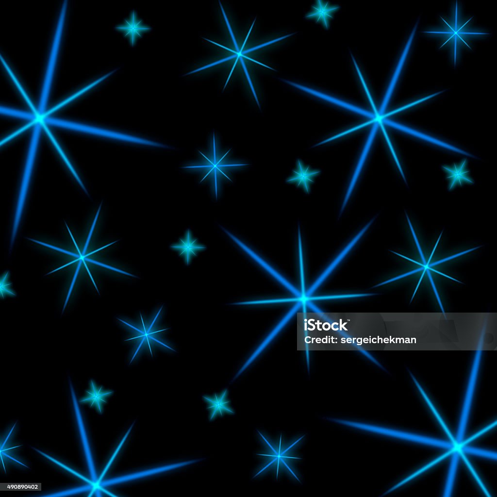Abstract background with stars Glowing background with blue stars. Abstract, bright background with stars 2015 stock illustration