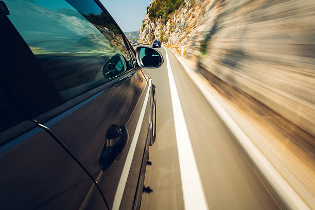 istock Car in motion on highway 490909864