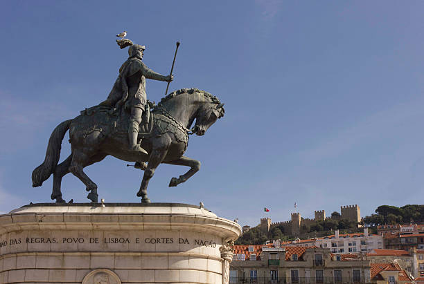 istock Equestrian statue of King John I 490910274