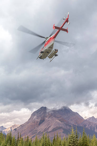 istock Helicopter in the air 490910804