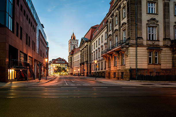 Downtown Frankfurt Oder stock photo