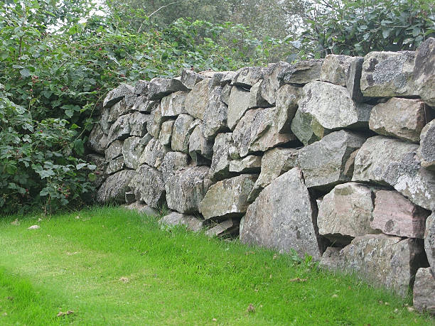 istock Traditional drystone fence 490912200