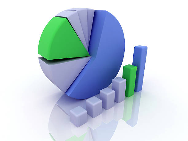 diagramme graphique et de hauteur - graph chart report pie chart photos et images de collection