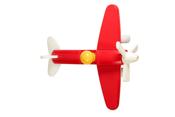 istock Red a children wooden plane 490914704