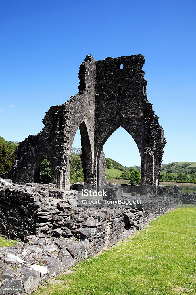 Talley Abbey, Carmarthenshire, Wales The ancient ruin of Talley Abbey, Carmarthenshire, Wales, UK dates back to the late 12th Century, where it was first founded as a monastery by the Premonstratensians (White Canons) 2015 Stock Photo