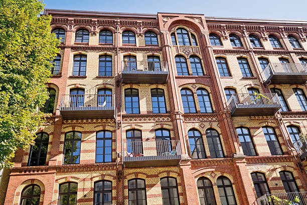 istock Restored old apartment building in Berlin, Germany 490916414