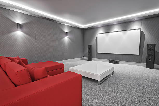 istock Luxury Home Theater And Media Room 490917094