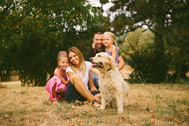 istock Family portrait in nature 490918990
