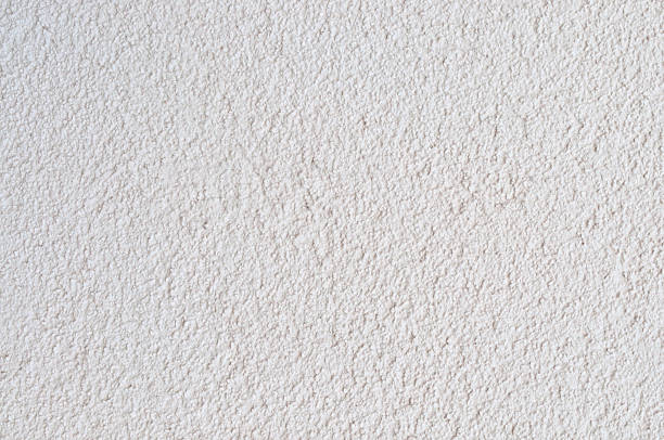 istock Bright Grey Beige Plastered Wall Stucco Texture, Detailed Natural Background 490919622