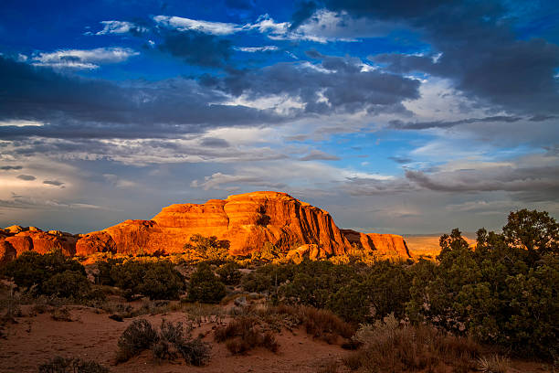 istock Sunrise, Devils Garden, Arches National Park, Utah, USA. 490919788