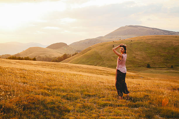 istock young woman in the summer nature 490920102