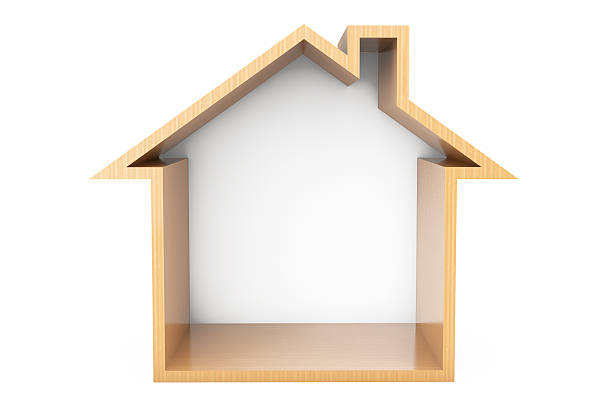istock Wooden House Outline 490923060