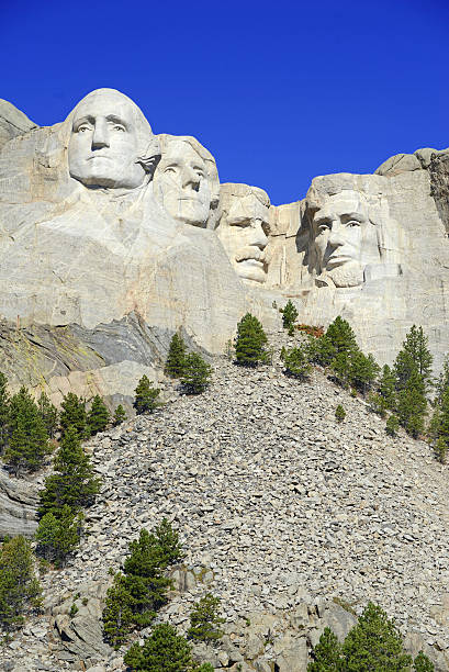 monumento nazionale del monte rushmore, black hills, south dakota, usa - mt rushmore national monument south dakota president day foto e immagini stock