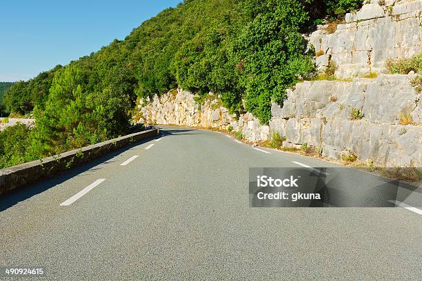 Road In Alps Stock Photo - Download Image Now - Asphalt, Autumn, Blue