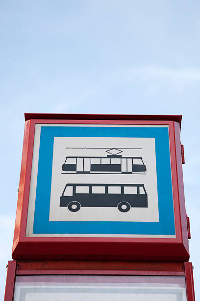 istock Bus and Tram Stop Sign 490924819