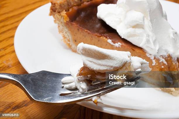Fork Full Stock Photo - Download Image Now - Sweet Potato Pie, Brown, Cream - Dairy Product