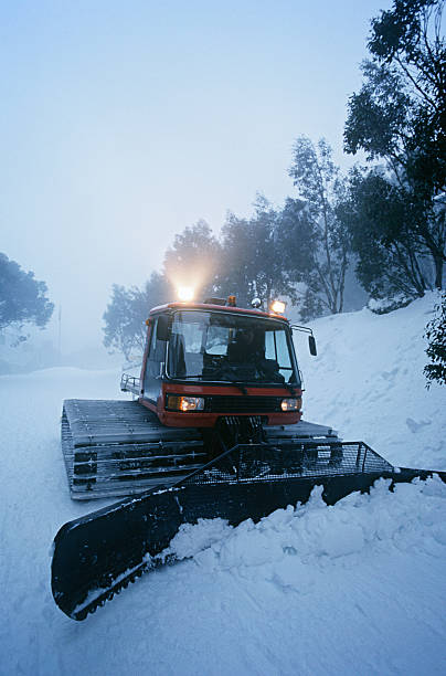 istock Snow clearing tractor, Victoria, Australia 490926727