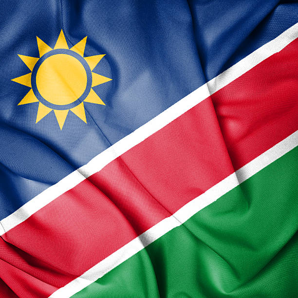 istock Close up Flag of Namibia 490927353