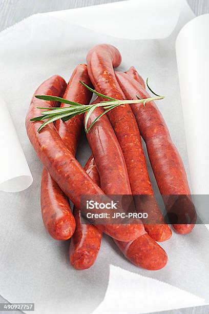 Lamb Sausage With Rosemary String Stock Photo - Download Image Now - Beef, Food, Freshness