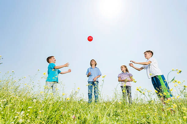 istock Children playing outdoors. 490930393