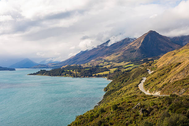 istock road along the Lake 490931546