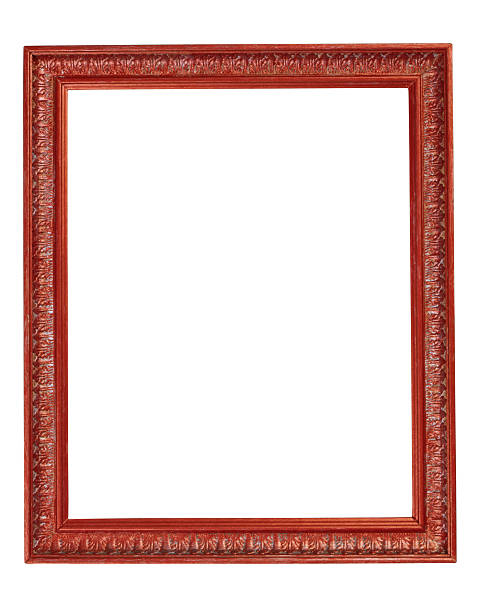 Wooden Picture frame stock photo