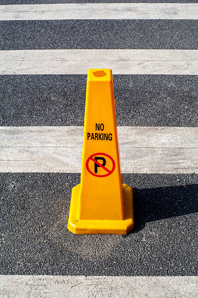istock no parking pillar on zebra crossing 490931622