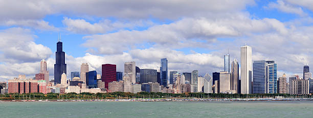 istock Chicago skyline over Lake Michigan 490932902