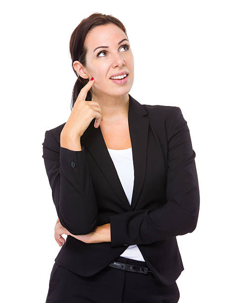 istock Businesswoman think of idea 490934410
