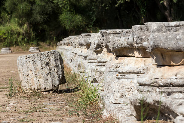 istock Remains of a Corinthian column in Olympia, Greece 490934414