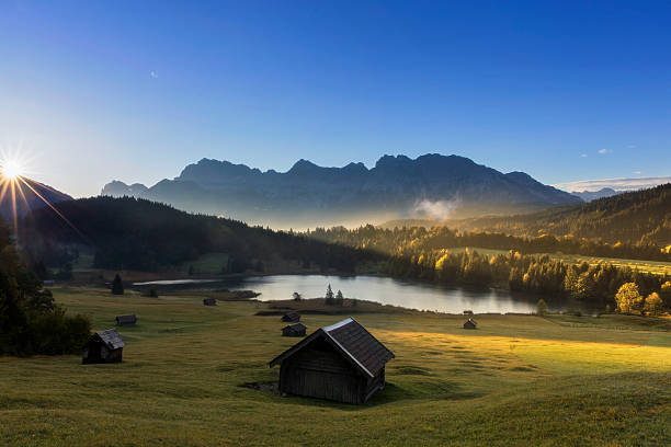 istock Sunrise at mountain lake in Alps - Geroldssee 490934416