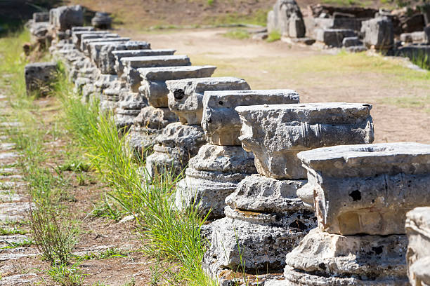 istock Remains of a Corinthian column in Olympia, Greece 490934530
