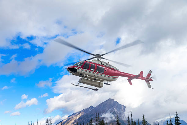 istock Helicopter in the air 490936158