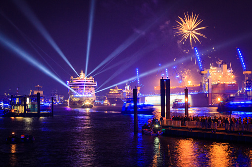 Hamburg, Germany - September 12, 2015:AIDAbella Cruiser at Cruise Days 2015, Port of Hamburg